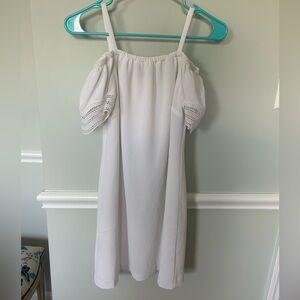 White off the shoulder dress, size XPS